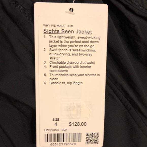 BNWT Lululemon Sights Seen Jacket, size 4 - Picture 6 of 9